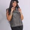Moana grey leather Vest