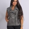 Moana grey leather Vest